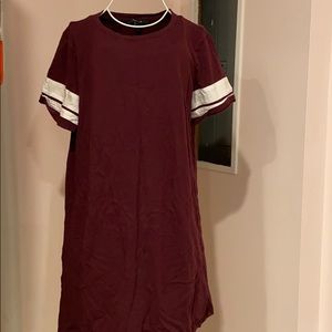 Burgundy dress